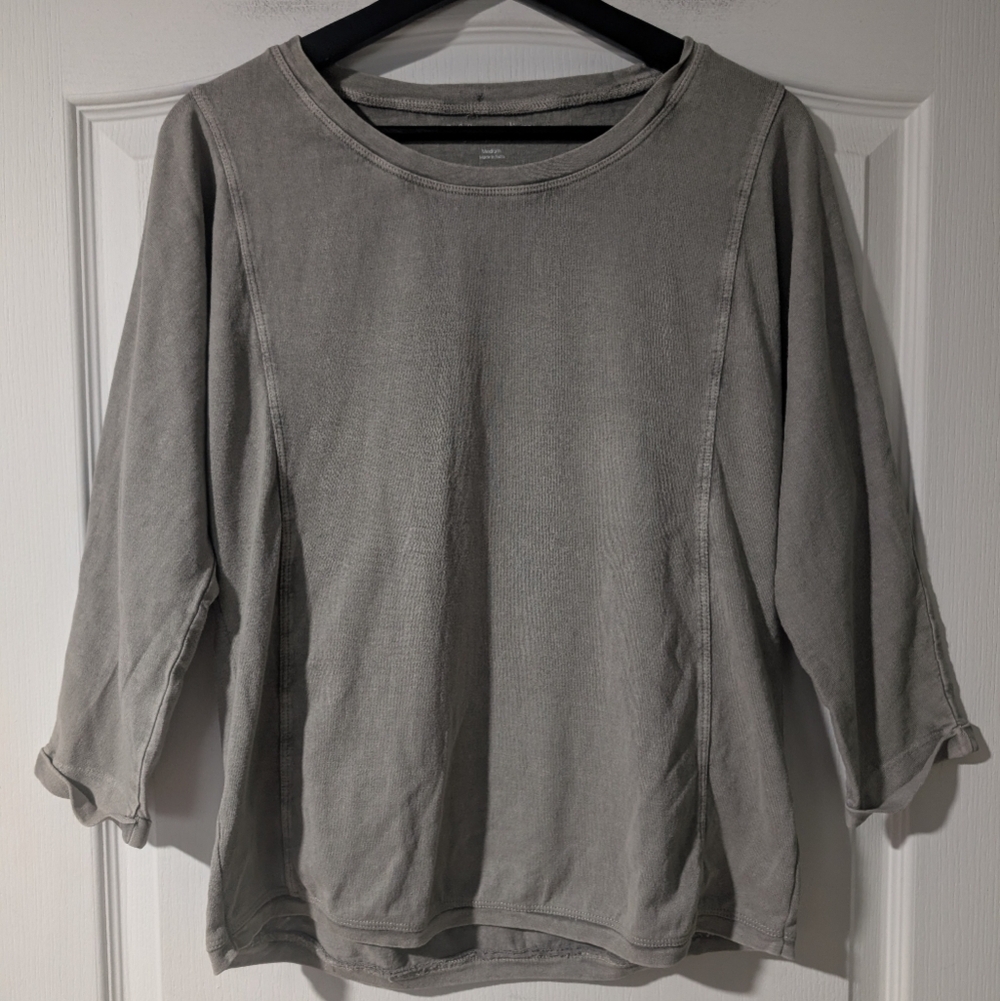 (Flaws) Soft Surroundings | Knit Tunic With Cuffed Sleeves